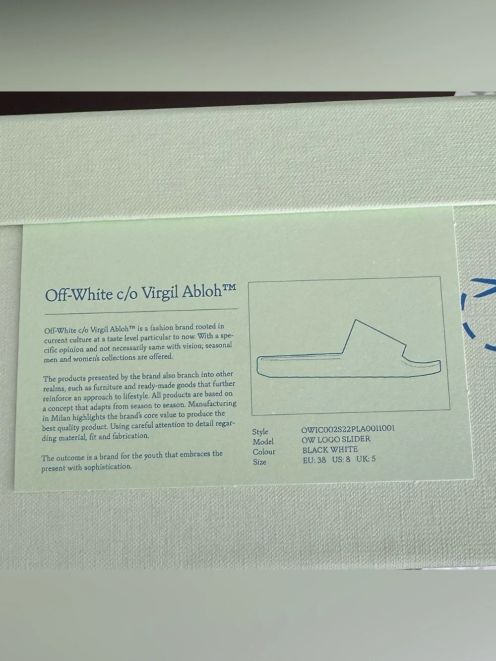 Off-White Pool Slides - Picture 4 of 5